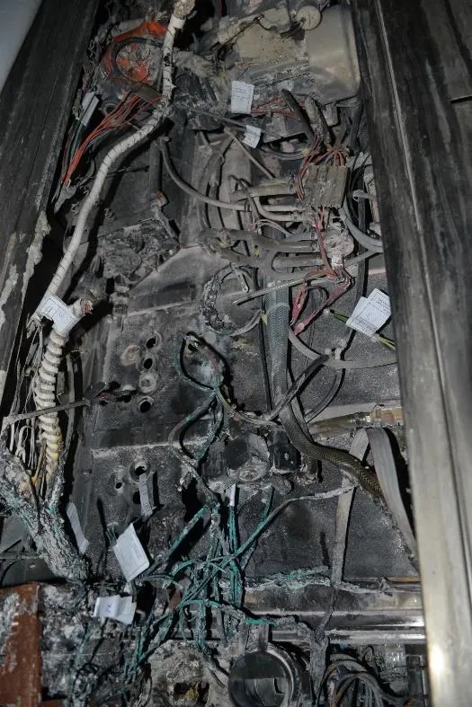 Burnt internal wiring